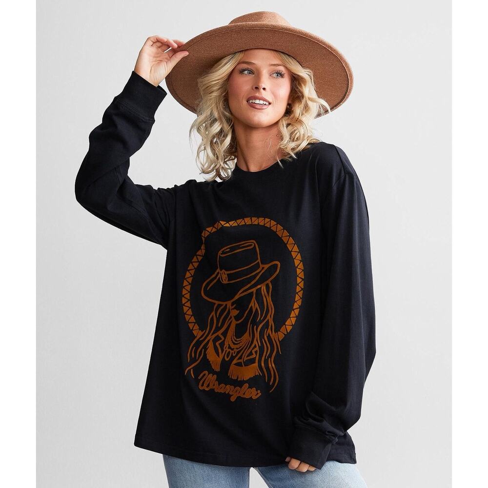 Wrangler Retro Cowgirl Long Sleeve Cotton Western Shirt - Size M